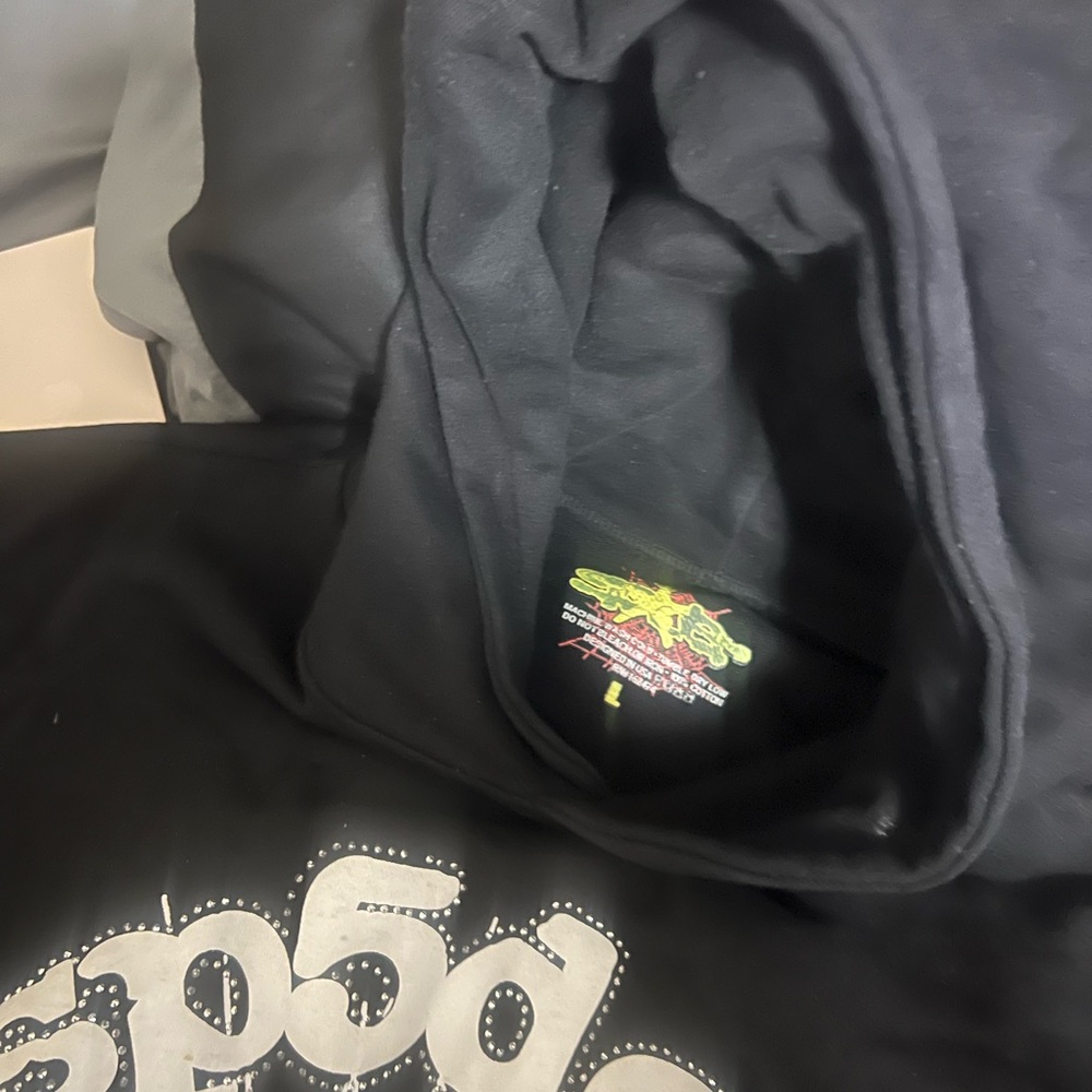 Black spider Hoodie                           sp5der hoodie